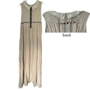 NWT Hazel maxi dress sleeveless polka dot L